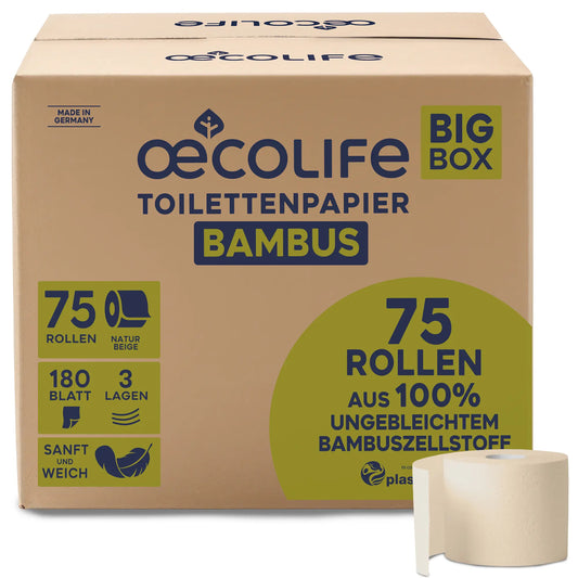 oecolife Toilettenpapier Big Box Bambus